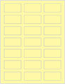Sugared Lemon Soho Rectangular Labels 1 1/8 x 2 1/4 (21 per sheet - 5 sheets per pack)