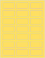 Lemon Drop Soho Rectangular Labels 1 1/8 x 2 1/4 (21 per sheet - 5 sheets per pack)