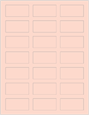 Ginger Soho Rectangular Labels 1 1/8 x 2 1/4 (21 per sheet - 5 sheets per pack)