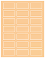Peach Soho Rectangular Labels 1 1/8 x 2 1/4 (21 per sheet - 5 sheets per pack)