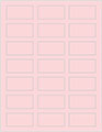 Pink Feather Soho Rectangular Labels 1 1/8 x 2 1/4 (21 per sheet - 5 sheets per pack)