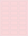 Pink Feather Soho Rectangular Labels 1 1/8 x 2 1/4 (21 per sheet - 5 sheets per pack)
