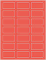 Coral Soho Rectangular Labels 1 1/8 x 2 1/4 (21 per sheet - 5 sheets per pack)