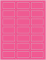 Raspberry Soho Rectangular Labels 1 1/8 x 2 1/4 (21 per sheet - 5 sheets per pack)