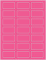 Raspberry Soho Rectangular Labels 1 1/8 x 2 1/4 (21 per sheet - 5 sheets per pack)