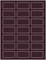 Eggplant Soho Rectangular Labels 1 1/8 x 2 1/4 (21 per sheet - 5 sheets per pack)