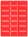 Rouge Soho Rectangular Labels 1 1/8 x 2 1/4 (21 per sheet - 5 sheets per pack)