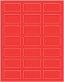 Rouge Soho Rectangular Labels 1 1/8 x 2 1/4 (21 per sheet - 5 sheets per pack)