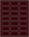 Wine Soho Rectangular Labels 1 1/8 x 2 1/4 (21 per sheet - 5 sheets per pack)