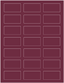 Wine Soho Rectangular Labels 1 1/8 x 2 1/4 (21 per sheet - 5 sheets per pack)