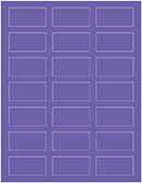 Amethyst Soho Rectangular Labels 1 1/8 x 2 1/4 (21 per sheet - 5 sheets per pack)