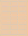 Latte Soho Rectangular Labels 1 1/8 x 2 1/4 (21 per sheet - 5 sheets per pack)