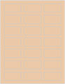 Latte Soho Rectangular Labels 1 1/8 x 2 1/4 (21 per sheet - 5 sheets per pack)