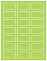 Citrus Green Soho Rectangular Labels 1 1/8 x 2 1/4 (21 per sheet - 5 sheets per pack)