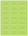 Citrus Green Soho Rectangular Labels 1 1/8 x 2 1/4 (21 per sheet - 5 sheets per pack)