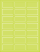 Citrus Green Soho Rectangular Labels 1 1/8 x 2 1/4 (21 per sheet - 5 sheets per pack)