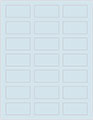 Blue Feather Soho Rectangular Labels 1 1/8 x 2 1/4 (21 per sheet - 5 sheets per pack)