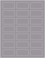 Pewter Soho Rectangular Labels 1 1/8 x 2 1/4 (21 per sheet - 5 sheets per pack)