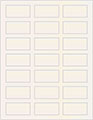 White Gold Soho Rectangular Labels 1 1/8 x 2 1/4 (21 per sheet - 5 sheets per pack)