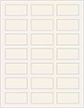 White Gold Soho Rectangular Labels 1 1/8 x 2 1/4 (21 per sheet - 5 sheets per pack)