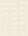 Pearlized Latte Soho Rectangular Labels 1 1/8 x 2 1/4 (21 per sheet - 5 sheets per pack)