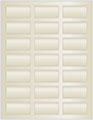 Champagne Soho Rectangular Labels 1 1/8 x 2 1/4 (21 per sheet - 5 sheets per pack)