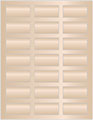 Nude Soho Rectangular Labels 1 1/8 x 2 1/4 (21 per sheet - 5 sheets per pack)