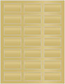 Gold Leaf Soho Rectangular Labels 1 1/8 x 2 1/4 (21 per sheet - 5 sheets per pack)
