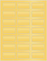 Gold Soho Rectangular Labels 1 1/8 x 2 1/4 (21 per sheet - 5 sheets per pack)