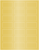 Gold Soho Rectangular Labels 1 1/8 x 2 1/4 (21 per sheet - 5 sheets per pack)