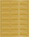 Antique Gold Soho Rectangular Labels 1 1/8 x 2 1/4 (21 per sheet - 5 sheets per pack)