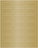 Antique Gold Soho Rectangular Labels 1 1/8 x 2 1/4 (21 per sheet - 5 sheets per pack)