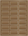 Bronze Soho Rectangular Labels 1 1/8 x 2 1/4 (21 per sheet - 5 sheets per pack)