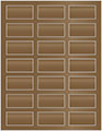 Bronze Soho Rectangular Labels 1 1/8 x 2 1/4 (21 per sheet - 5 sheets per pack)
