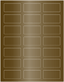 Bronze Soho Rectangular Labels 1 1/8 x 2 1/4 (21 per sheet - 5 sheets per pack)