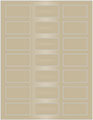 Sand Soho Rectangular Labels 1 1/8 x 2 1/4 (21 per sheet - 5 sheets per pack)