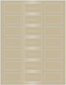 Sand Soho Rectangular Labels 1 1/8 x 2 1/4 (21 per sheet - 5 sheets per pack)