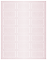 Blush Soho Rectangular Labels 1 1/8 x 2 1/4 (21 per sheet - 5 sheets per pack)