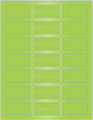 Sour Apple Soho Rectangular Labels 1 1/8 x 2 1/4 (21 per sheet - 5 sheets per pack)