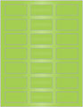 Sour Apple Soho Rectangular Labels 1 1/8 x 2 1/4 (21 per sheet - 5 sheets per pack)