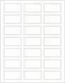 Crystal Soho Rectangular Labels 1 1/8 x 2 1/4 (21 per sheet - 5 sheets per pack)