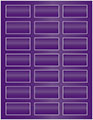 Purple Soho Rectangular Labels 1 1/8 x 2 1/4 (21 per sheet - 5 sheets per pack)