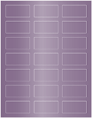 Metallic Purple Soho Rectangular Labels 1 1/8 x 2 1/4 (21 per sheet - 5 sheets per pack)