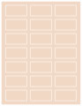 Coral Soho Rectangular Labels 1 1/8 x 2 1/4 (21 per sheet - 5 sheets per pack)