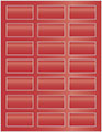 Jupiter Soho Rectangular Labels 1 1/8 x 2 1/4 (21 per sheet - 5 sheets per pack)