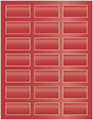 Jupiter Soho Rectangular Labels 1 1/8 x 2 1/4 (21 per sheet - 5 sheets per pack)