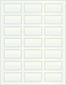 Metallic Aquamarine Soho Rectangular Labels 1 1/8 x 2 1/4 (21 per sheet - 5 sheets per pack)