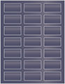 Iris Blue Soho Rectangular Labels 1 1/8 x 2 1/4 (21 per sheet - 5 sheets per pack)