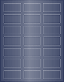 Blue Satin Soho Rectangular Labels 1 1/8 x 2 1/4 (21 per sheet - 5 sheets per pack)
