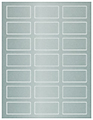 Argento Soho Rectangular Labels 1 1/8 x 2 1/4 (21 per sheet - 5 sheets per pack)